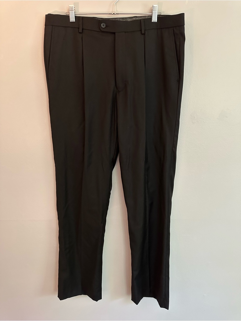Men's Tailored Black Dress Pants - Sleek Formal Wear